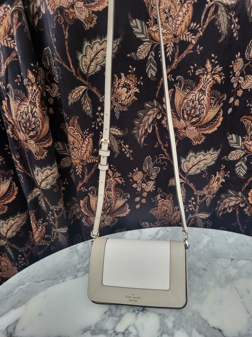 Kate Spade Cream Leather Crossbody Bag